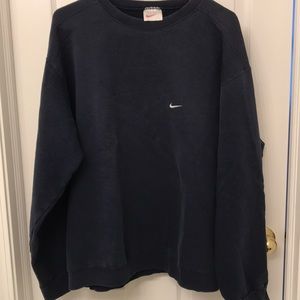 Oversized navy Nike crew-neck sweatshirt